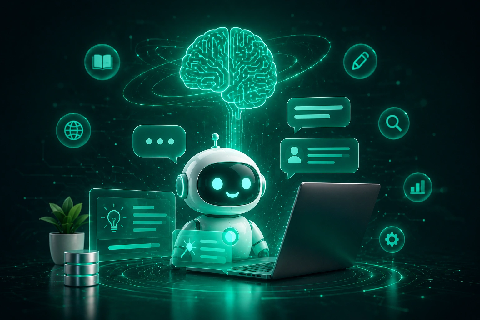 Intelligent AI Processing illustration